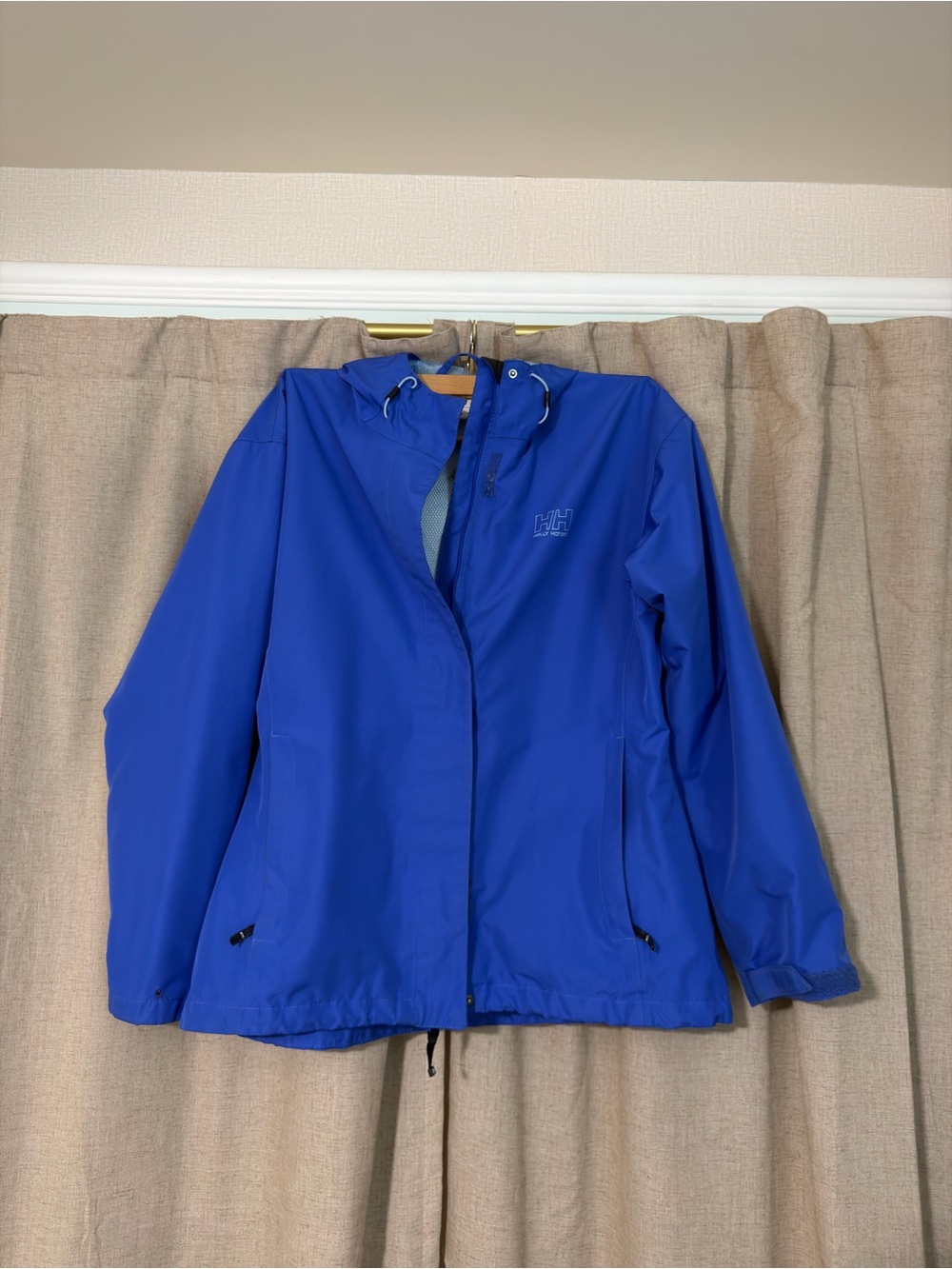 Helly Hansen Royal Blue Hooded Rain Jacket